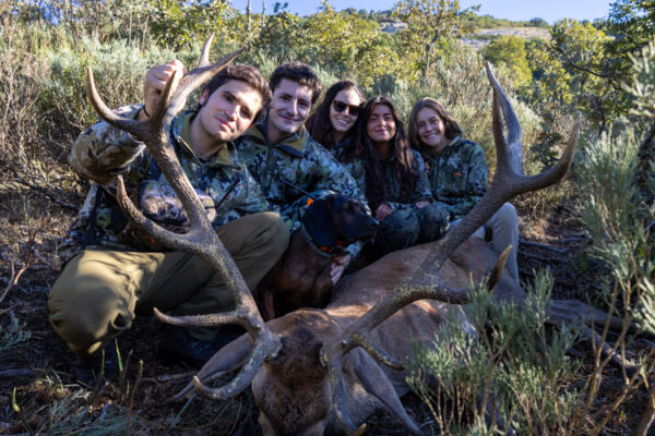 family hunting trip in spain hunting red stag
